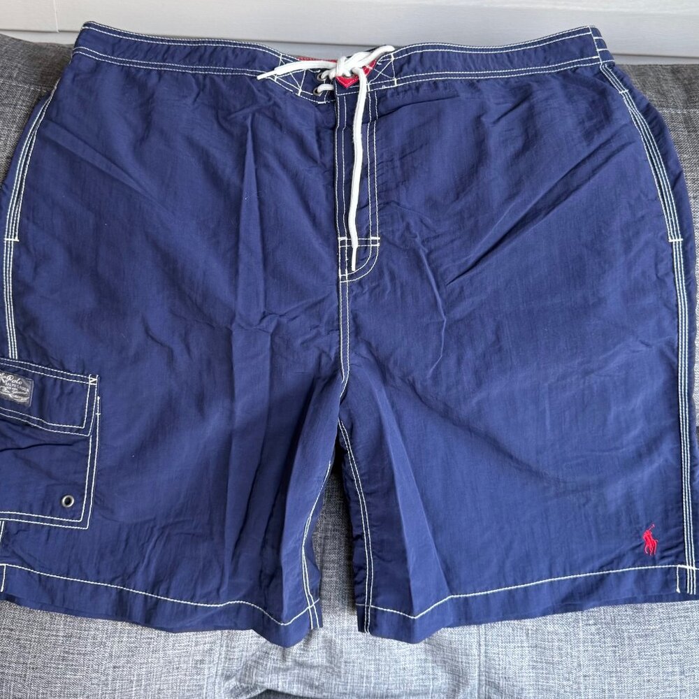 Polo by Ralph Lauren Men's Swimming Trunks, XXL, Blue